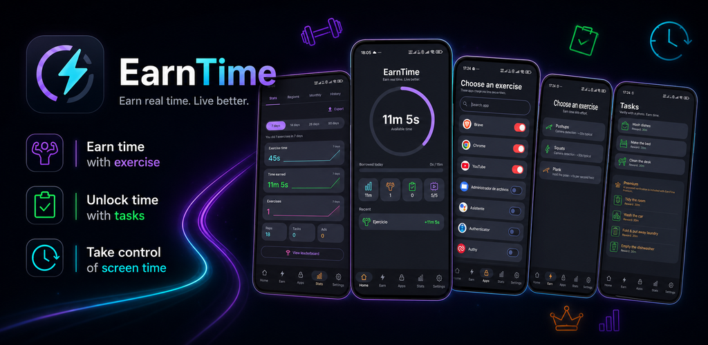 EarnTime — Convert effort into screen time