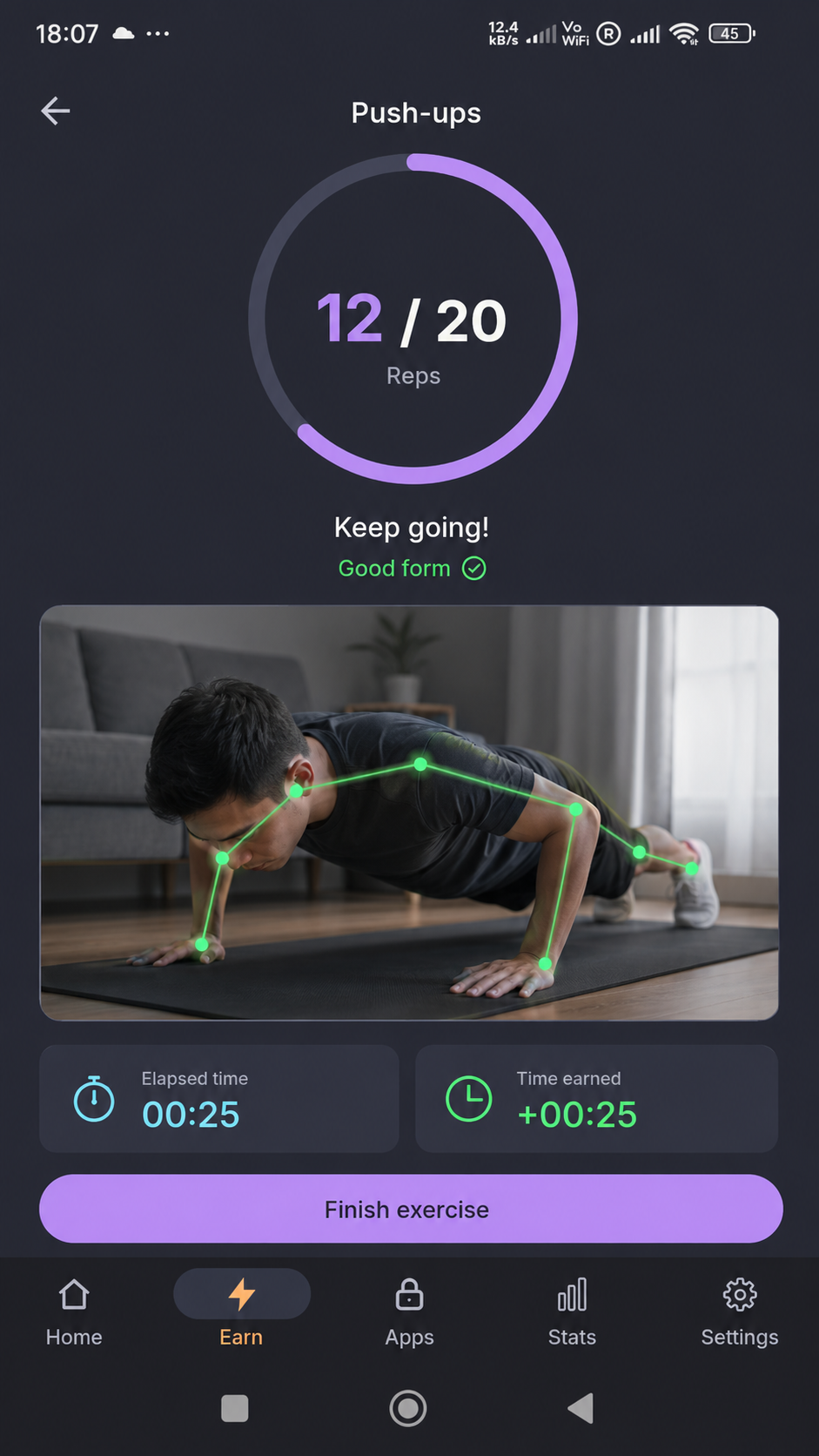Push-up detection